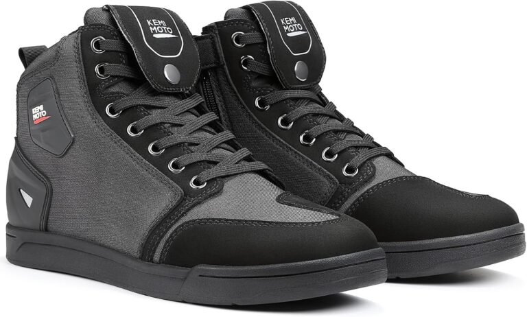 KEMIMOTO Motorcycle Shoes Review: Rugged Canvas Riding Shoes