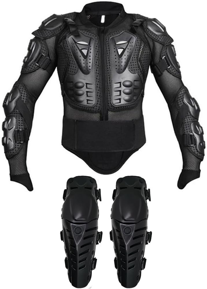 Adult Motorcycle Protective Jacket and Knee Pads Review