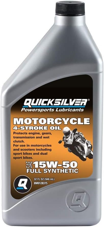 Quicksilver 15W-50 Full Synthetic Motorcycle Oil Review