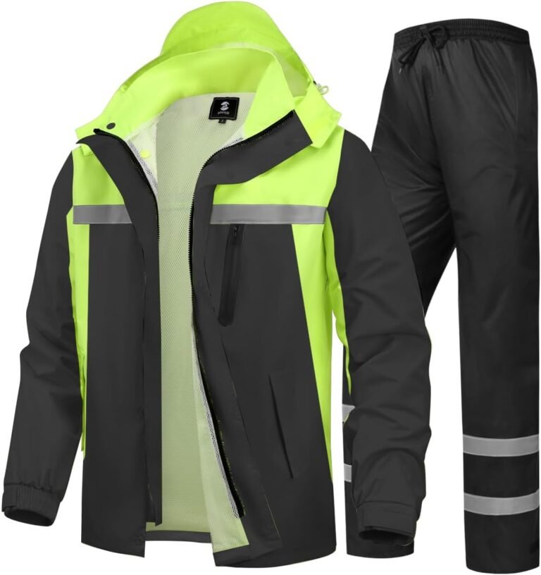 SaphiRose Men’s Rain Suit Review: High-Visibility Jacket & Pants