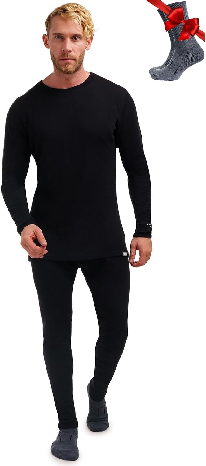 100% Merino Wool Base Layer Men Set Review: Merino Long Johns