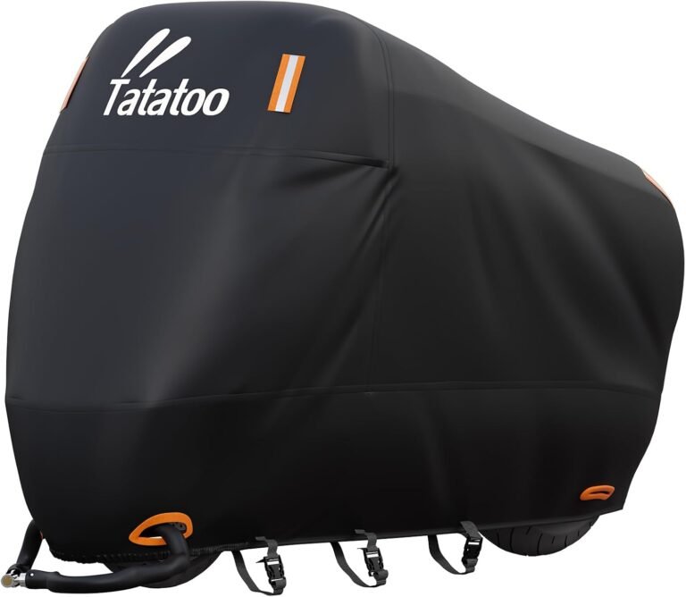 Tatatoo Heavy Duty Motorcycle Cover Review: 300D Waterproof Fit