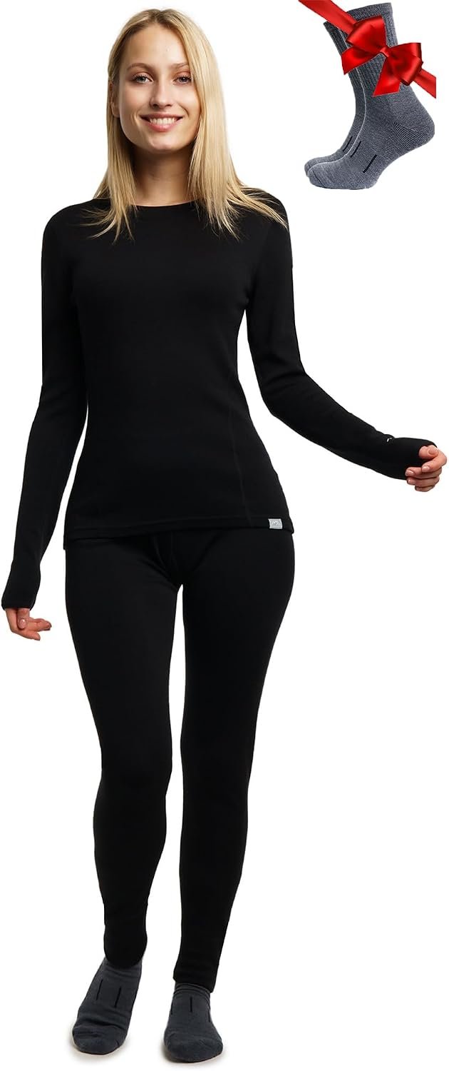 100% Merino Wool Base Layer Women Set Review: Merino.tech Thermal Set