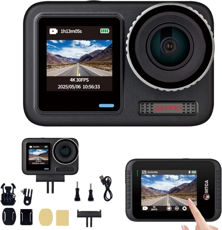 Action Camera for Motorcycle Review: 4K/30fps Dual-Screen