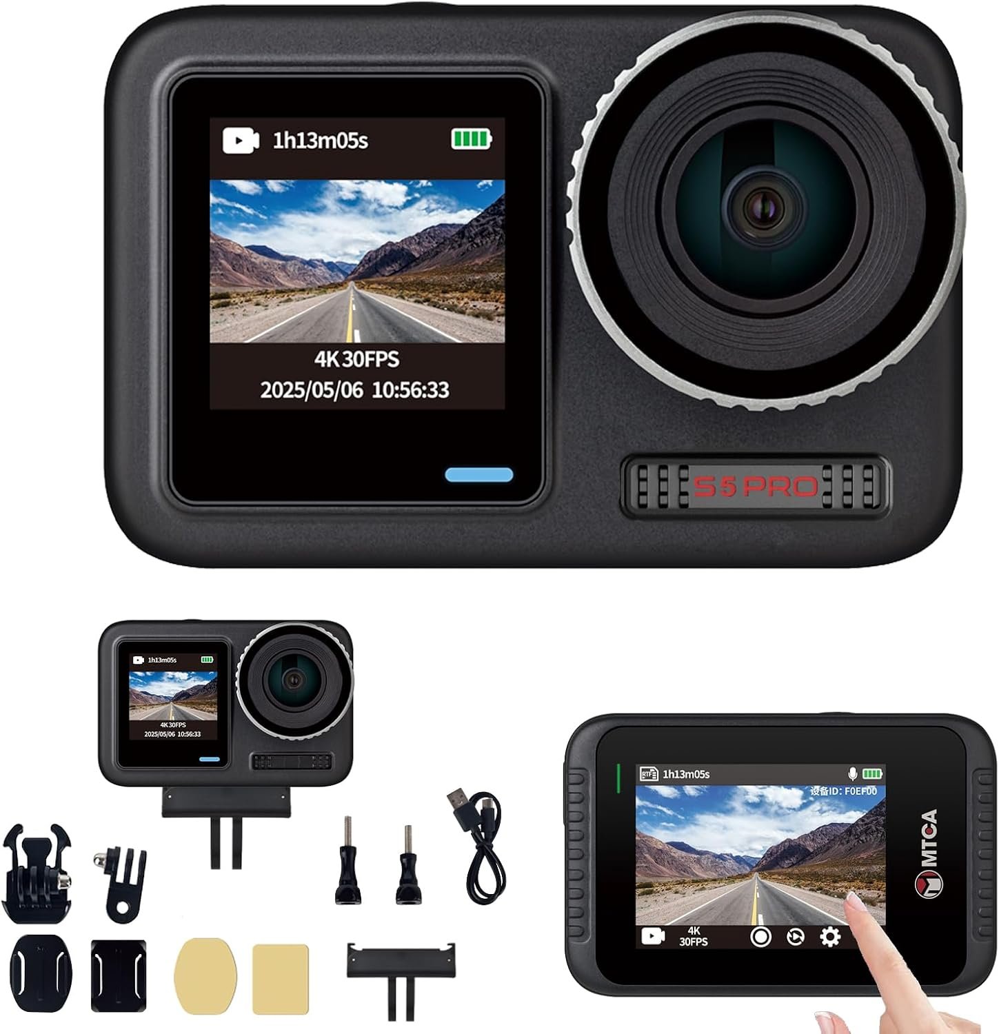 Action Camera for Motorcycle Review: 4K/30fps Dual-Screen