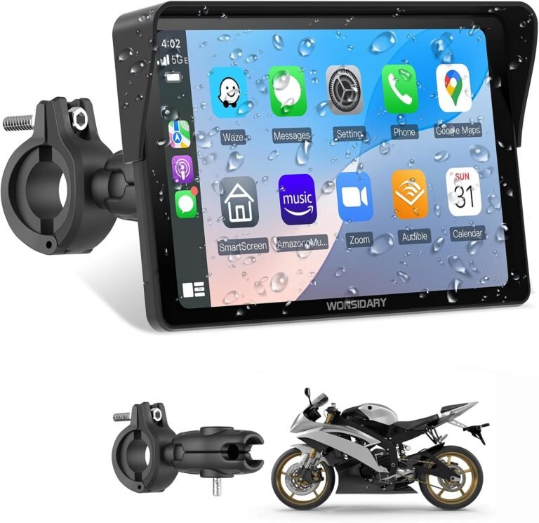 W722 Motorcycle CarPlay Screen Review: Wireless CarPlay & Android Auto for Bikes