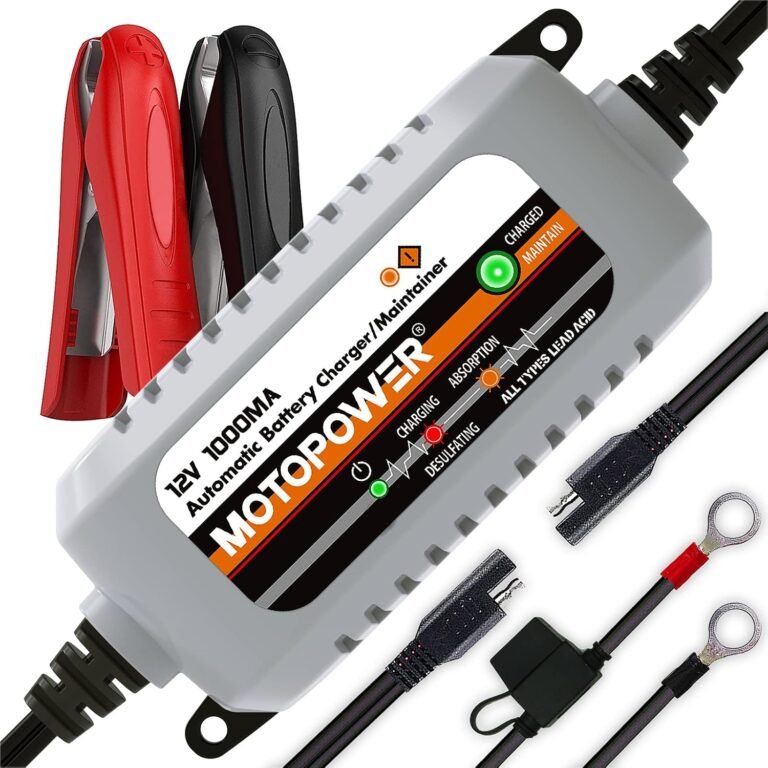 MOTOPOWER MP00205B 12V Charger Review: Smart Trickle Maintainer