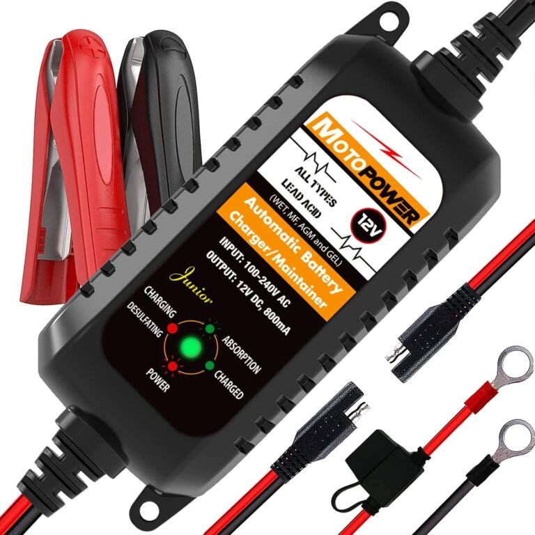 MOTOPOWER MP00205A Review: 12V 800mA Charger & Maintainer