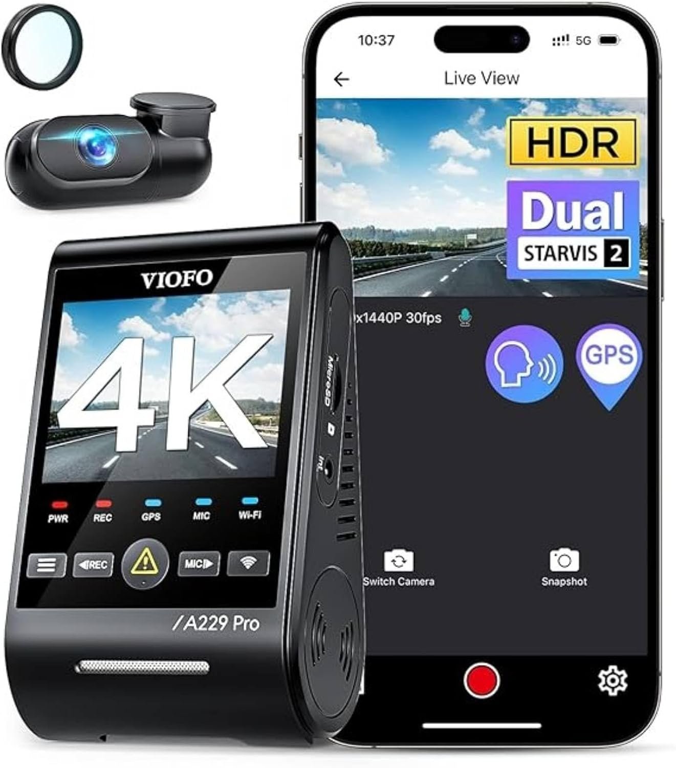 VIOFO A229 Pro Review: 4K Front / 2K Rear Dual STARVIS 2 Dash Cam