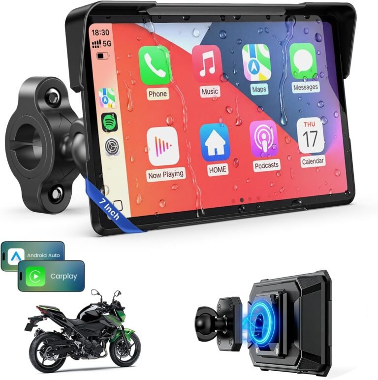 7-Inch Wireless Motorcycle CarPlay GPS Review: Portable Handlebar Screen