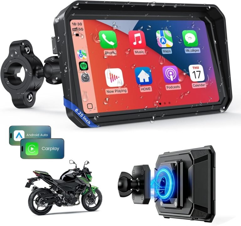 6.25-Inch Wireless Motorcycle CarPlay GPS Navigation System Review