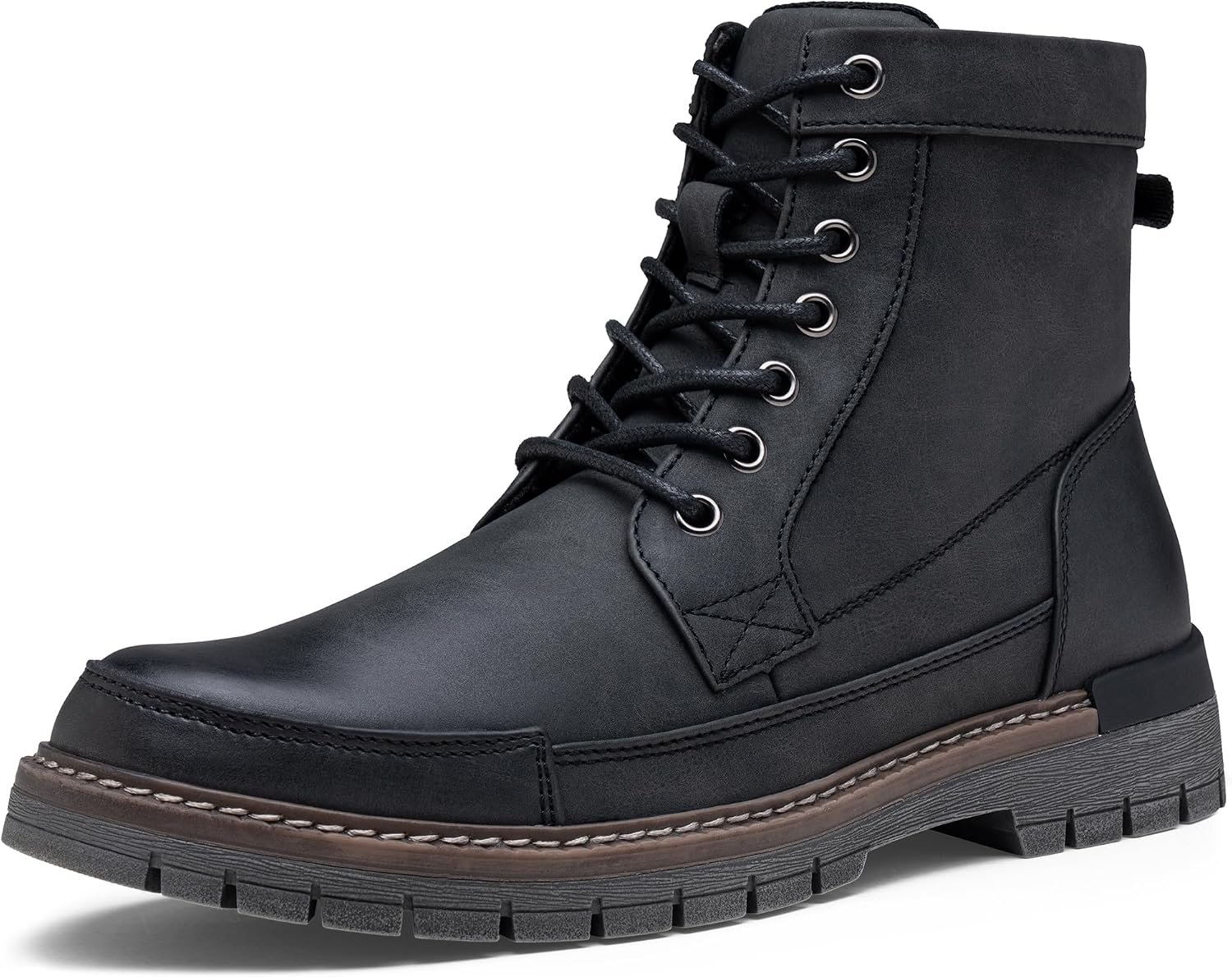 Jousen Men’s Motorcycle Combat Dress Boots Review: Budget PU Leather Chukka