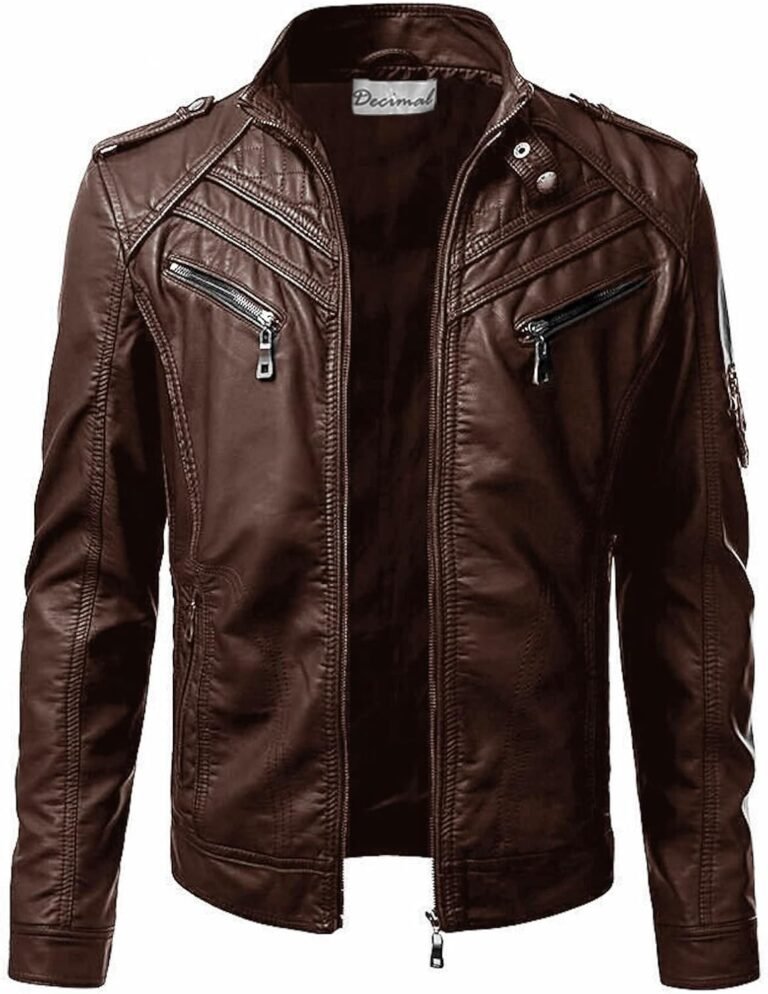 DECIMAL Men’s Lambskin Biker Jacket Review: Vintage Leather