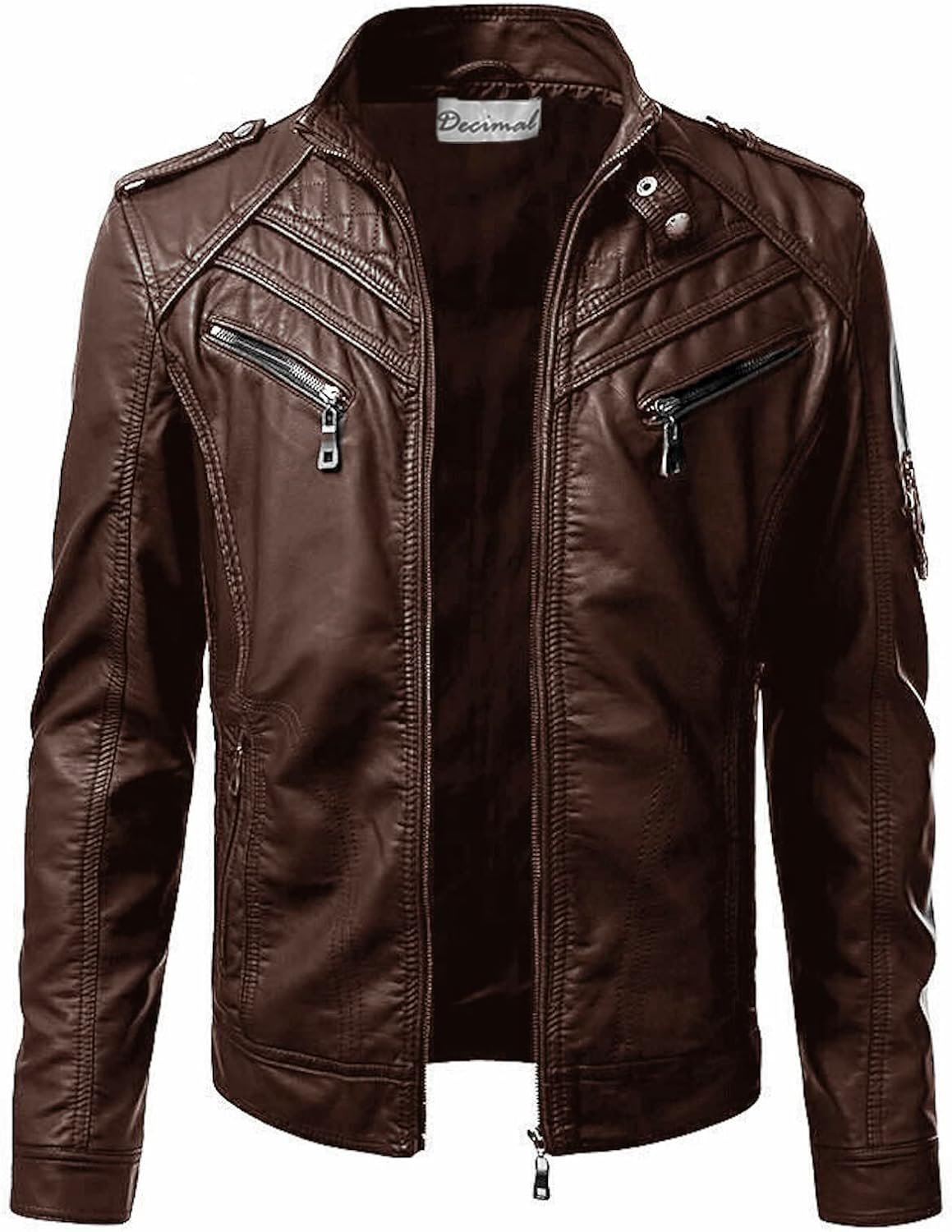 DECIMAL Men’s Lambskin Biker Jacket Review: Vintage Leather