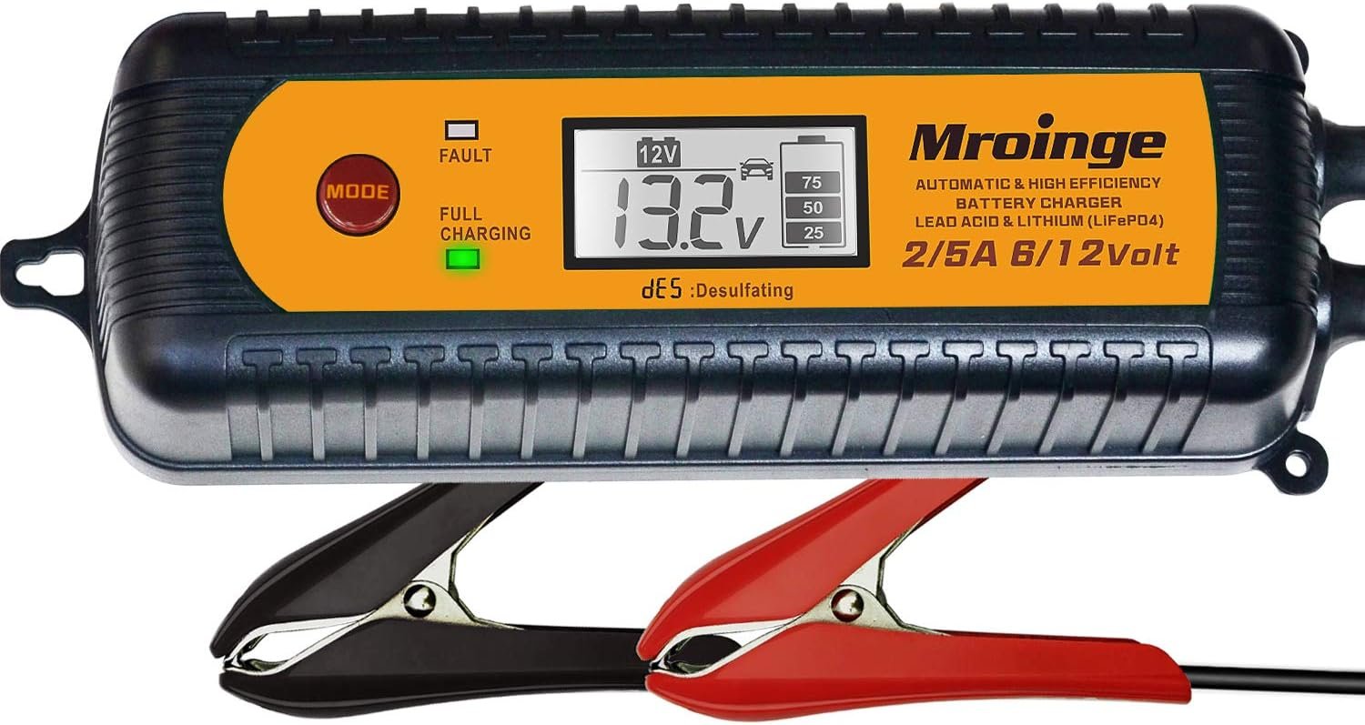 Mroinge Smart Battery Charger Review: 5A 6V/12V with Desulfator