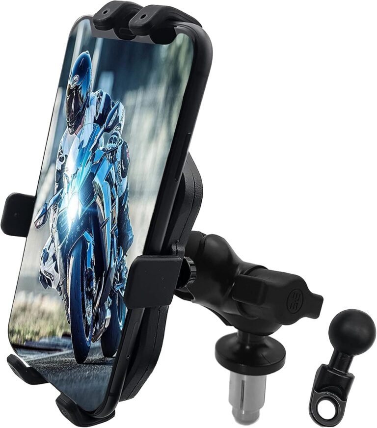 Motorcycle Phone Mount Fork Stem Holder Review: Universal GPS Bracket