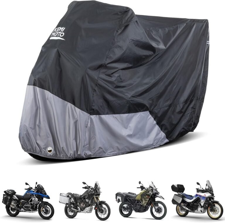 KEMIMOTO 420D Heavy Duty Motorcycle Cover Review: Adventure Bike Protection