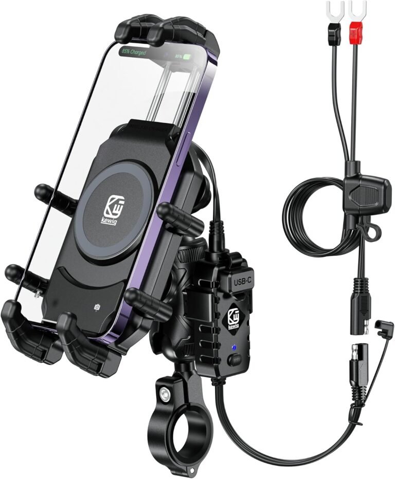 BRCOVAN Motorcycle Phone Mount Review: Qi 15W Wireless + PD USB‑C