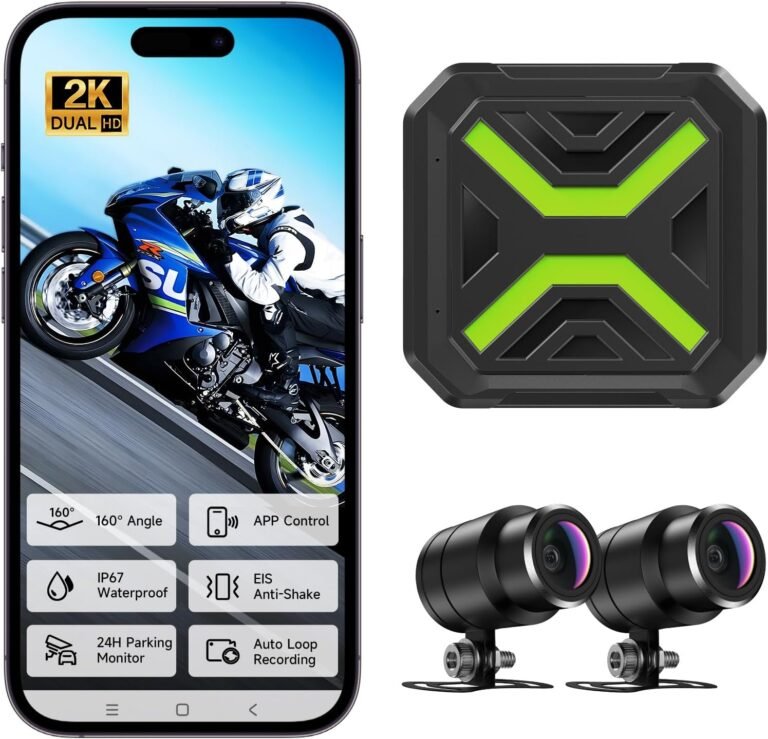 Dual 2K Motorcycle Dash Cam Review: IP67, EIS, Night Vision