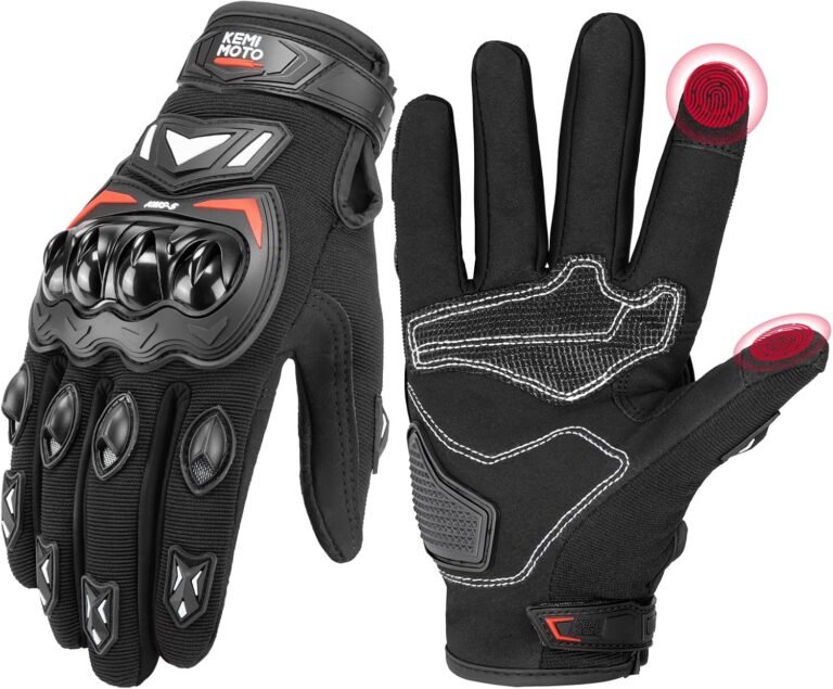 KEMIMOTO Motorcycle Gloves Review: Touchscreen Breathable Protection