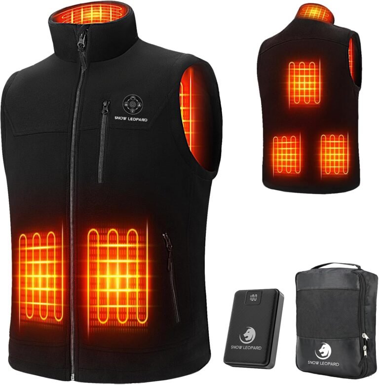SNOW LEOPARD Heated Vest Review: 6-Zone Men’s Battery Vest