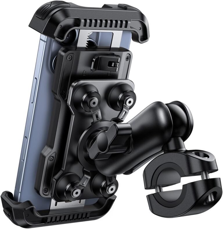 Lamicall Motorcycle Phone Mount Holder Review: Dual Vibration Dampener