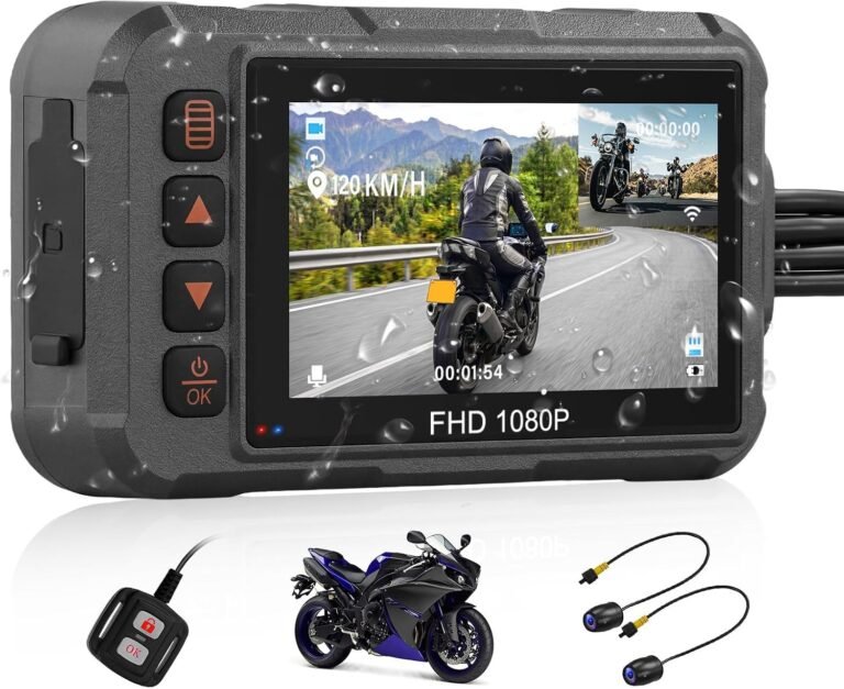 Motorcycle Dash Cam Front and Rear Review: 1080P Dual-Channel with GPS