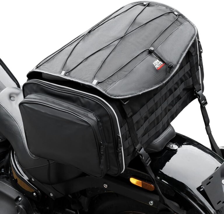 KEMIMOTO 50L Motorcycle Tail Bag Review: Expandable Waterproof Travel Luggage