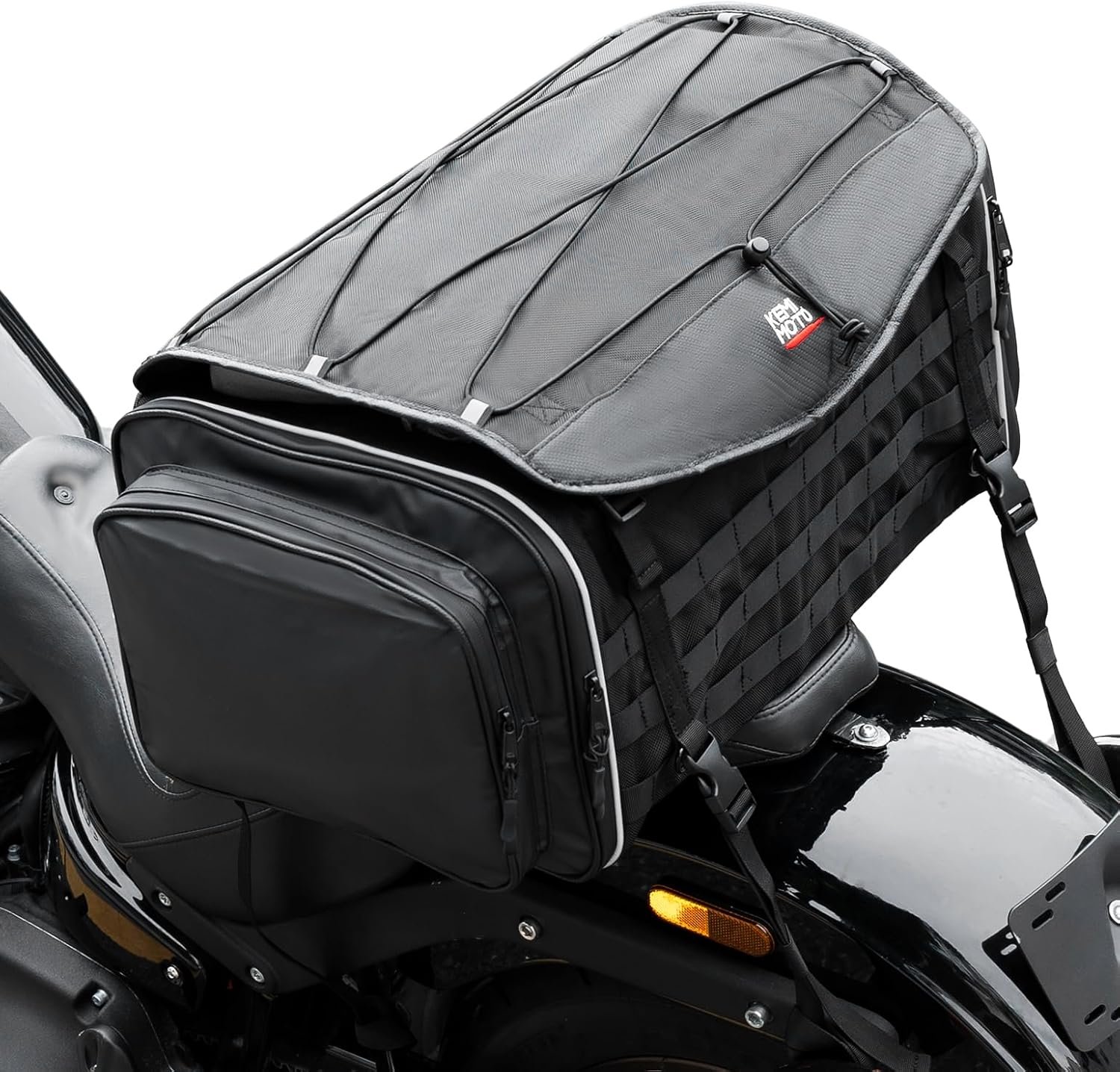 KEMIMOTO 50L Motorcycle Tail Bag Review: Expandable Waterproof Travel Luggage