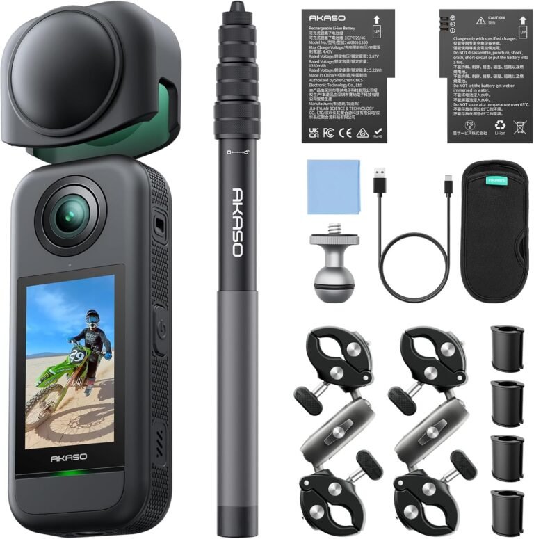 AKASO 360 Action Camera Combo Review: 5.7K 360° Video & AI Tracking