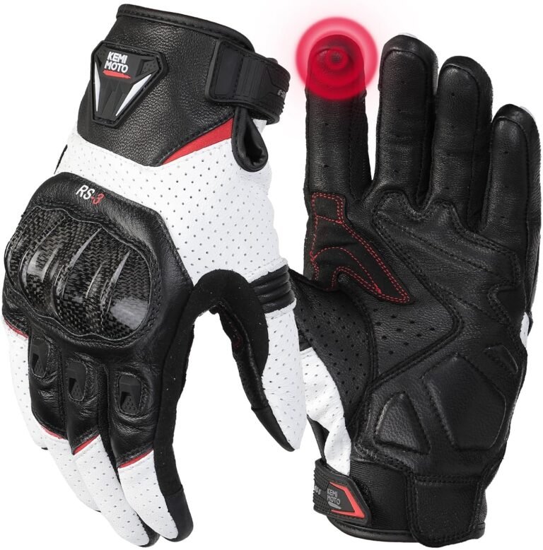 KEMIMOTO Sheepskin Motorcycle Gloves Review: Soft, Protected Grip