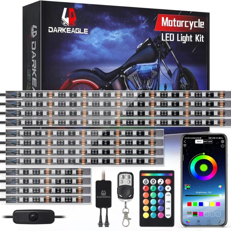 LD DARKEAGLE 12PCS Motorcycle RGB LED Light Kit Review