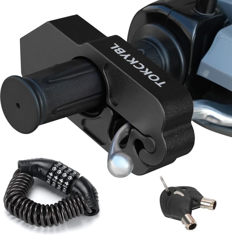 TOKCKYBL Motorcycle Lock Review: Handlebar & Helmet Security