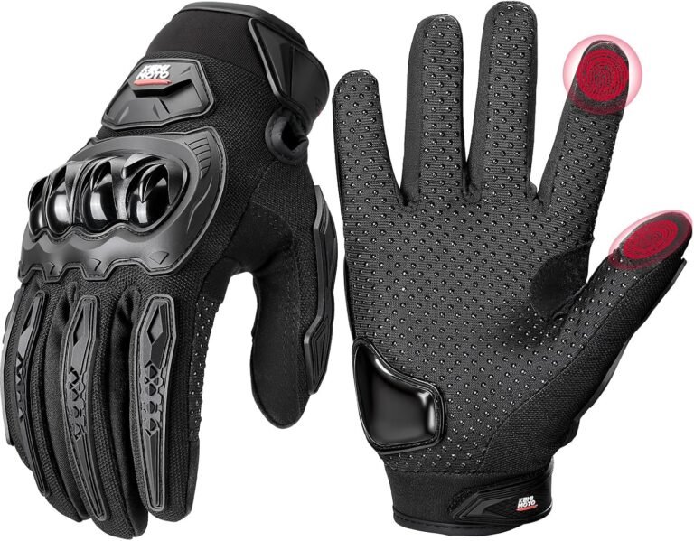 KEMIMOTO Motorcycle Gloves Review: Touchscreen, Anti-Slip Shell