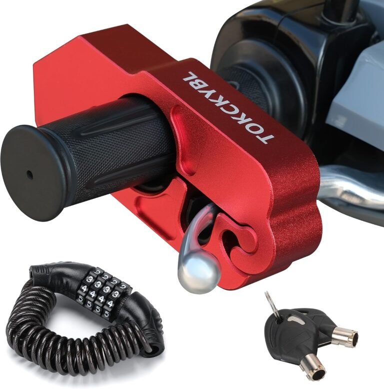 TOKCKYBL Motorcycle Lock Review: Handlebar and Helmet Combo