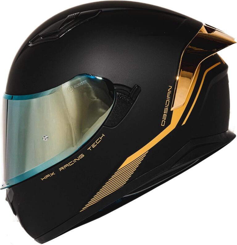HAX Obsidian Full-Face Helmet Review: Dual-Visor Matte Black