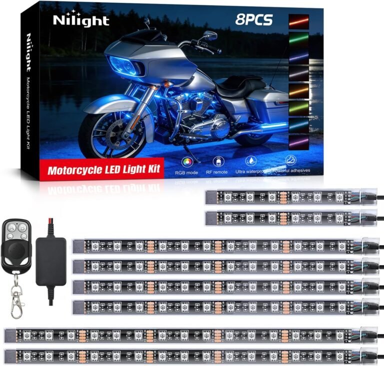 Nilight TL-42 Motorcycle RGB LED Light Kit Review